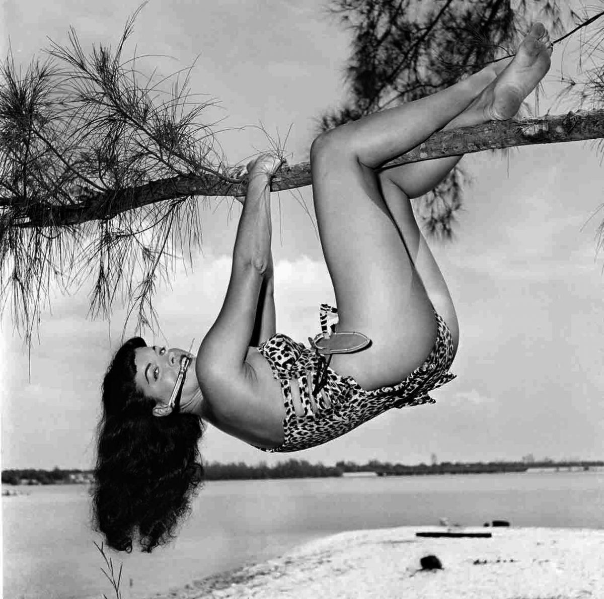 Bettie Page in Tree #38