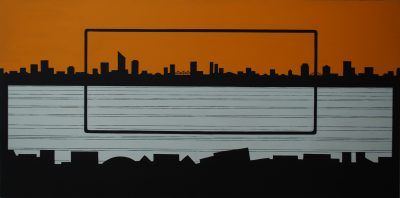 Winter Sunset LIRR 24x48