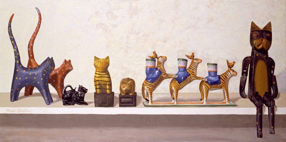 Nine Lives, 20 x 40 inches, oil on board, 2014