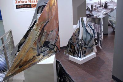 02. Inside Out Installation, Acrylic on Wood Panels, 48x48x30 inches