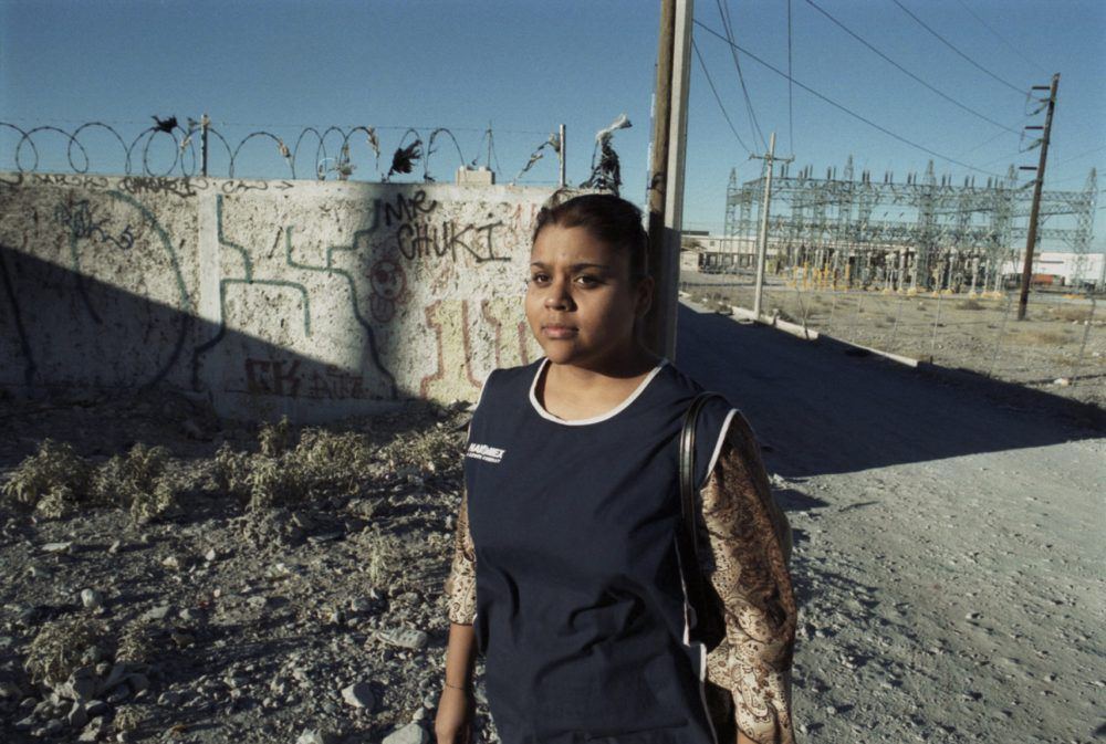 Paula Allen Walking to the Bus, 26x40