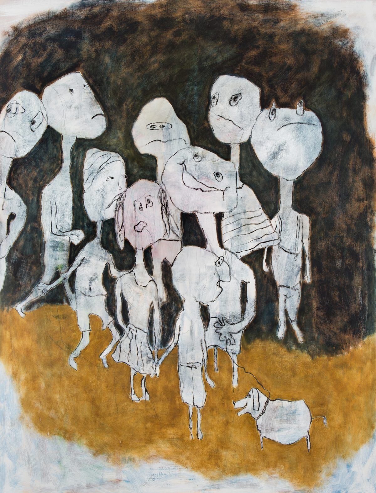 Universal Responsibility Mixed Media on Linen 2016 78 x 60