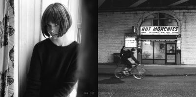 (227-142) Anastasia, Chelsea Hotel, New York City; Hot Munchies, London (POSTED 162 GRAMS)