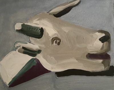 Photo by Brassai Sculpture by Picasso Toto de Tareau, bronze 1932